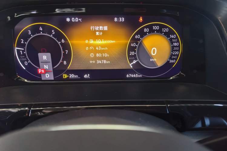 Used Volkswagen Teramont X 2021 380TSI Four-Wheel Drive Luxury Edition Odometer Close Up