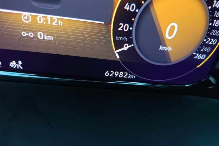 Used Volkswagen Teramont X 2021 380TSI Four-Wheel Drive Luxury Edition Odometer Close Up