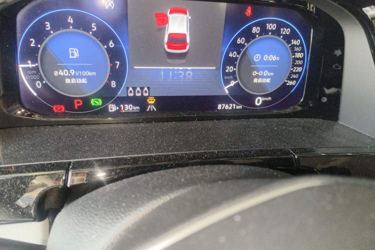 Used Volkswagen Teramont X 2021 380TSI Four-Wheel Drive Prestige Luxury Edition Odometer Close Up
