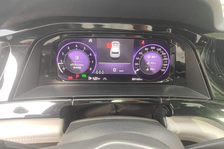 Used Volkswagen Teramont X 2021 380TSI Four-Wheel Drive Prestige Luxury Edition Odometer Close Up