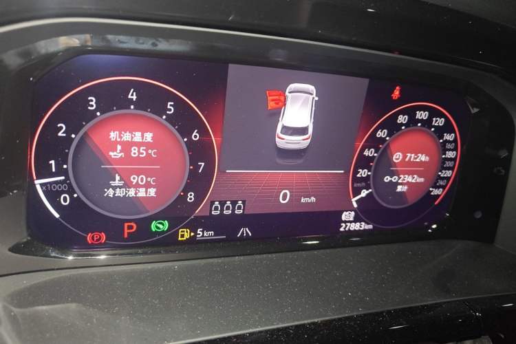 Used Volkswagen Teramont X 2021 530 V6 Four-Wheel Drive Prestige Flagship Edition Odometer Close Up