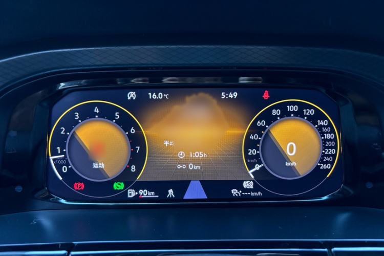 Used Volkswagen Teramont X 2022 380TSI Four-Wheel Drive Luxury Edition Instrument Cluster