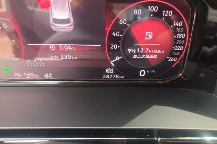 Used Volkswagen Teramont X 2022 380TSI Four-Wheel Drive Prestige Luxury Edition Odometer Close Up