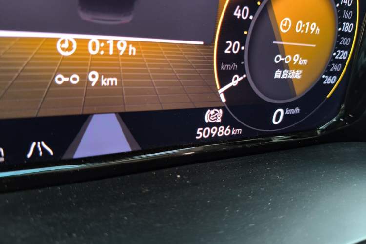 Used Volkswagen Teramont X 2022 380TSI Four-Wheel Drive Prestige Luxury Edition Odometer Close Up