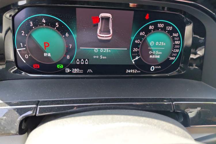 Used Volkswagen Teramont X 2023 Revised 380TSI Four-Wheel Drive Prestige Luxury Edition Odometer Close Up