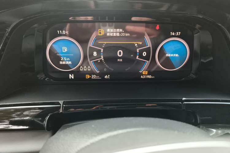 Used Volkswagen Teramont X 2023 530 V6 Four-Wheel Drive Prestige Luxury Edition Odometer Close Up