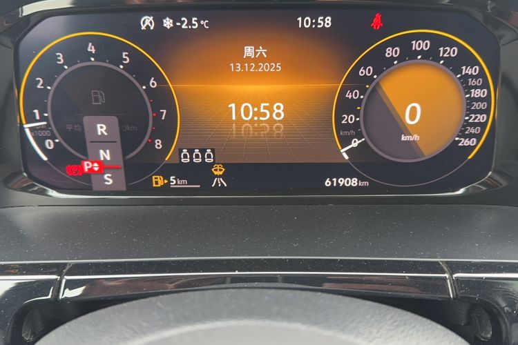 Used Volkswagen Teramont X 2023 380TSI Four-Wheel Drive Luxury Edition Odometer Close Up