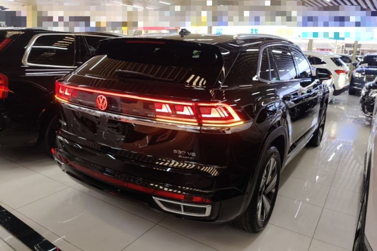 Used Volkswagen Teramont X 2023 530 V6 Four-Wheel Drive Prestige Luxury Edition Rear Right 45 Deg