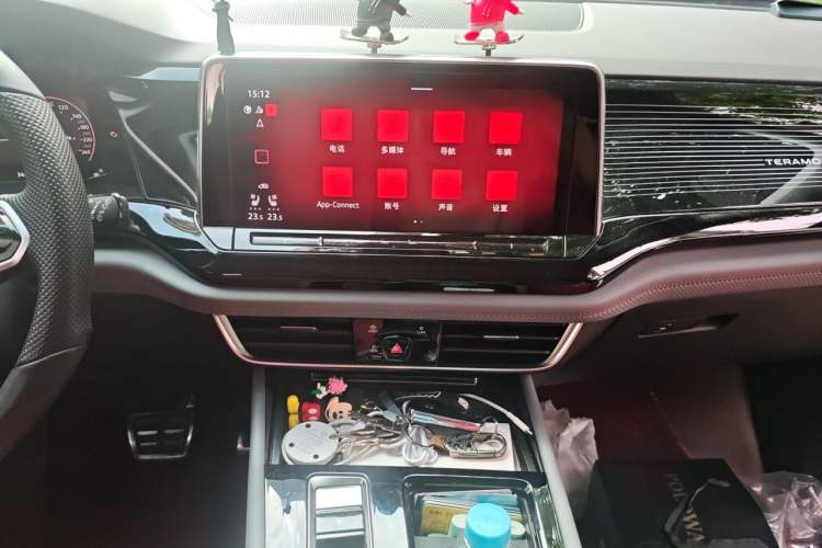 Used Volkswagen Teramont X 2024 380TSI Four-Wheel Drive Prestige Flagship Edition Audio And AC Panel