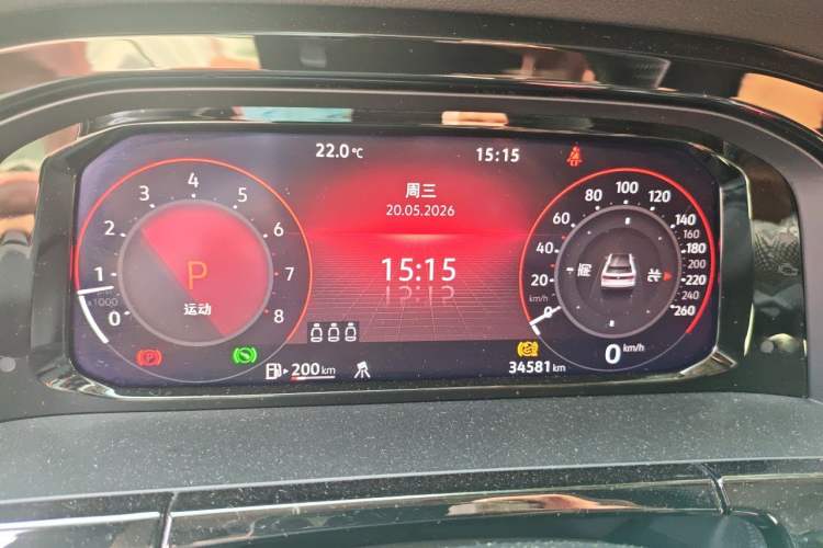 Used Volkswagen Teramont X 2024 380TSI Four-Wheel Drive Prestige Flagship Edition Instrument Cluster