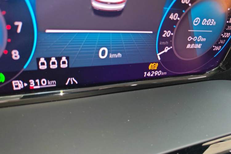Used Volkswagen Teramont X 2024 380TSI Four-Wheel Drive Prestige Luxury Edition Odometer Close Up