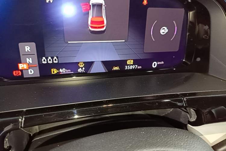 Used Volkswagen Teramont X 2024 380TSI Four-Wheel Drive Longxiang Edition Odometer Close Up