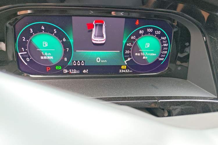Used Volkswagen Teramont X 2024 380TSI Four-Wheel Drive Prestige Luxury Edition Odometer Close Up
