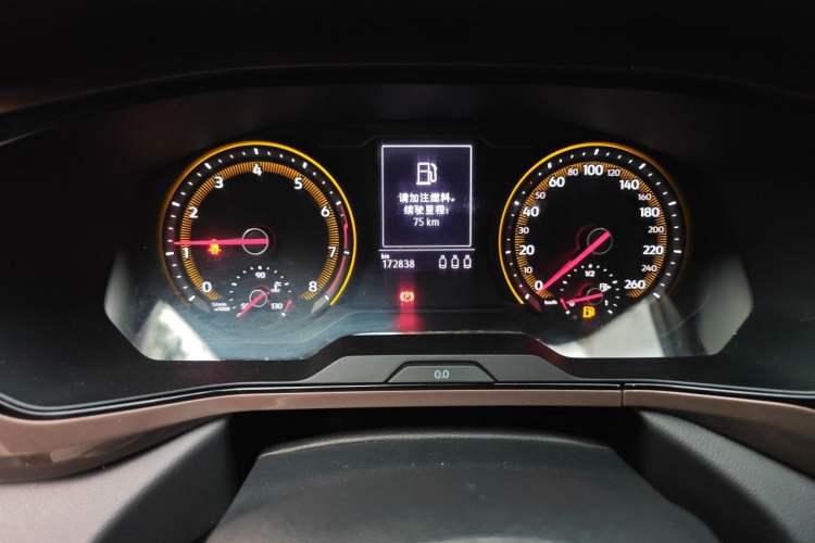 Used Volkswagen Tharu 2019 280TSI Two-Wheel Drive Luxury Version China VI Standard Odometer Close Up