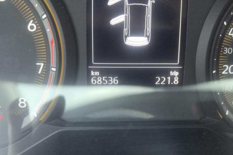 Used Volkswagen Tharu 2020 280TSI Two-Wheel Drive Trend Edition China VI Standard Odometer Close Up