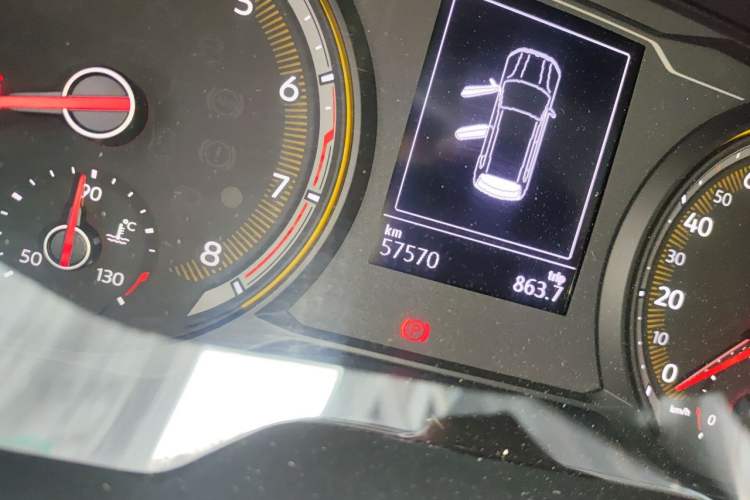 Used Volkswagen Tharu 2020 280TSI Two-Wheel Drive Trend Edition China VI Standard Odometer Close Up