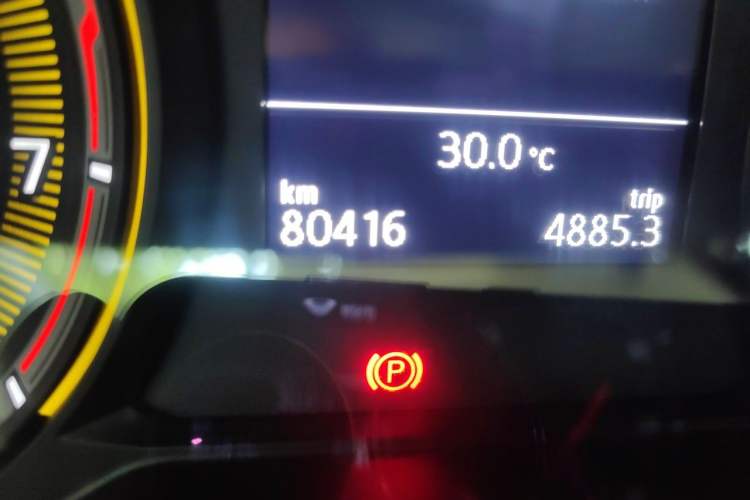Used Volkswagen Tharu 2021 280TSI Two-Wheel Drive Comfort Edition Odometer Close Up