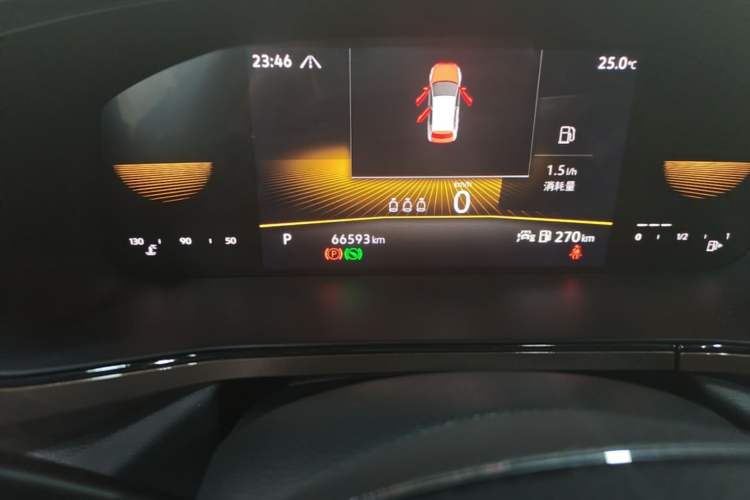 Used Volkswagen Tharu 2021 280TSI Two-Wheel-Drive Luxury Plus Edition Odometer Close Up