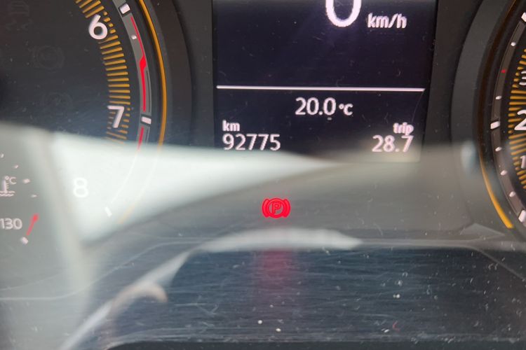 Used Volkswagen Tharu 2021 280TSI Two-Wheel Drive Comfort Edition Odometer Close Up