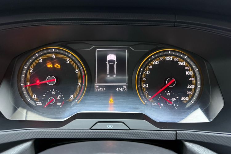 Used Volkswagen Tharu 2021 280TSI Two-Wheel Drive Trend Edition Odometer Close Up