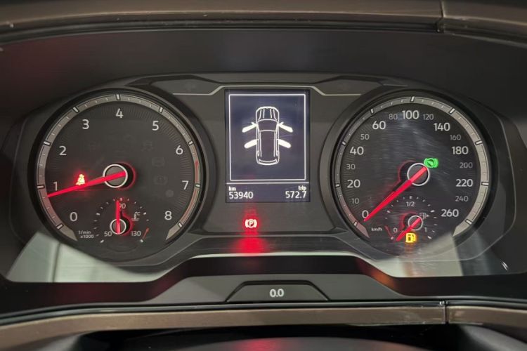 Used Volkswagen Tharu 2021 280TSI Two-Wheel Drive Comfort Edition Odometer Close Up