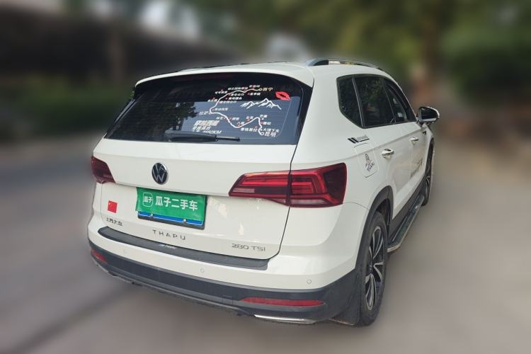 Used Volkswagen Tharu 2021 280TSI Two-Wheel-Drive Luxury Plus Edition Rear Right 45 Deg