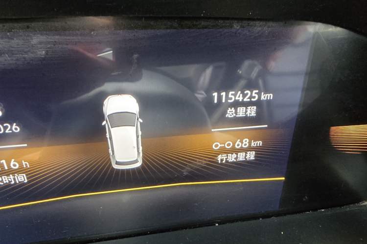 Used Volkswagen Tharu 2022 280TSI Two-Wheel-Drive Luxury Edition Odometer Close Up