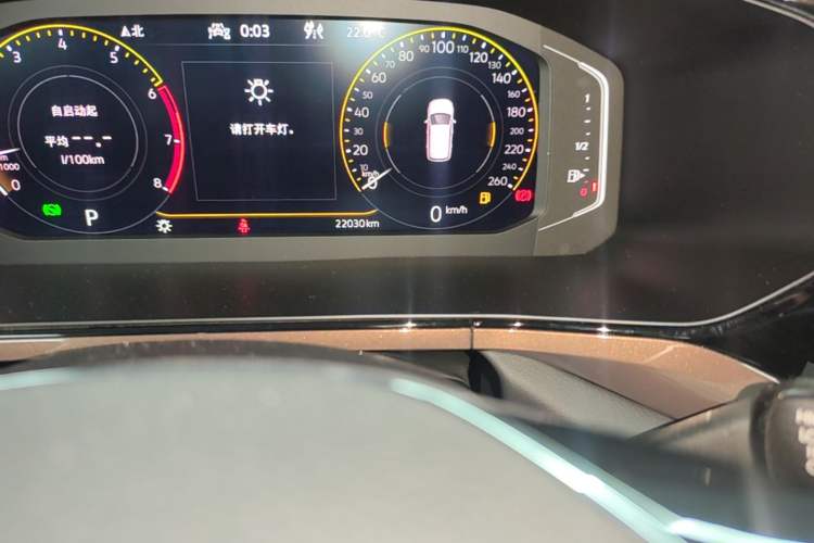 Used Volkswagen Tharu 2022 330TSI Four-Wheel Drive Flagship Edition Odometer Close Up