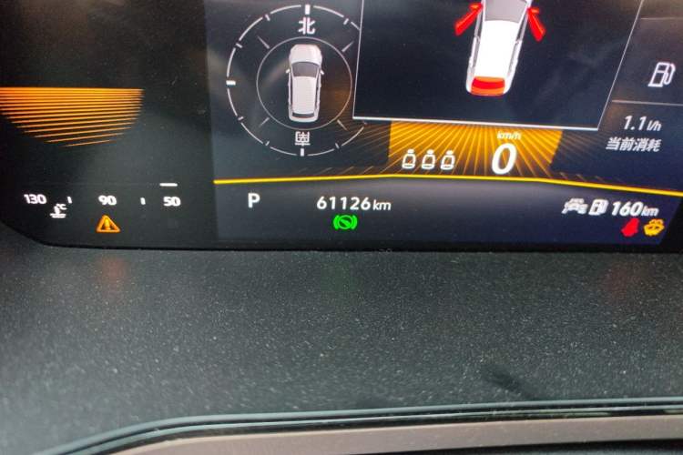 Used Volkswagen Tharu 2022 280TSI Two-Wheel-Drive Luxury Edition Odometer Close Up