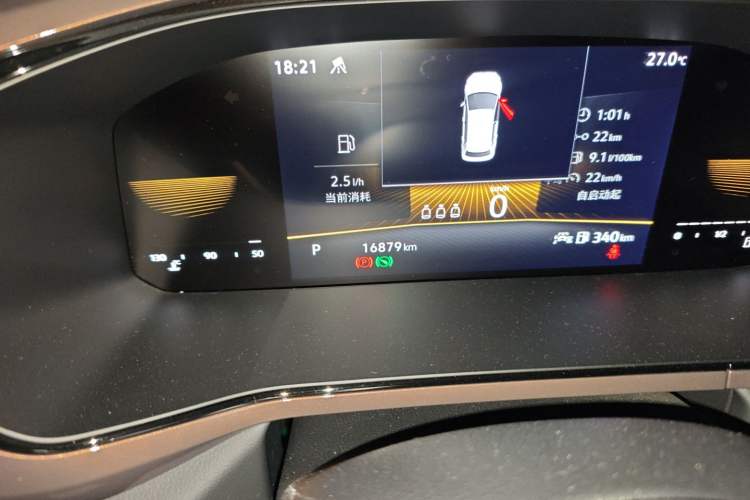 Used Volkswagen Tharu 2022 280TSI Two-Wheel-Drive Luxury Edition Odometer Close Up