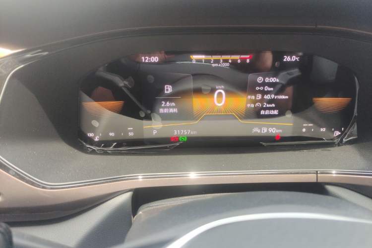 Used Volkswagen Tharu 2022 280TSI Two-Wheel Drive Comfort Edition Odometer Close Up