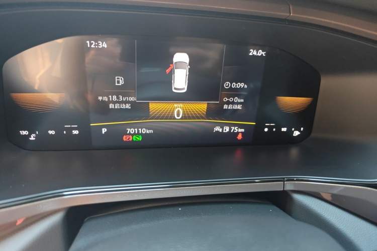 Used Volkswagen Tharu 2022 280TSI Two-Wheel Drive Comfort Edition Odometer Close Up