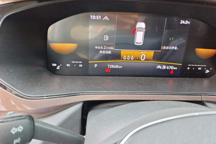 Used Volkswagen Tharu 2022 280TSI Two-Wheel-Drive Luxury Edition Odometer Close Up