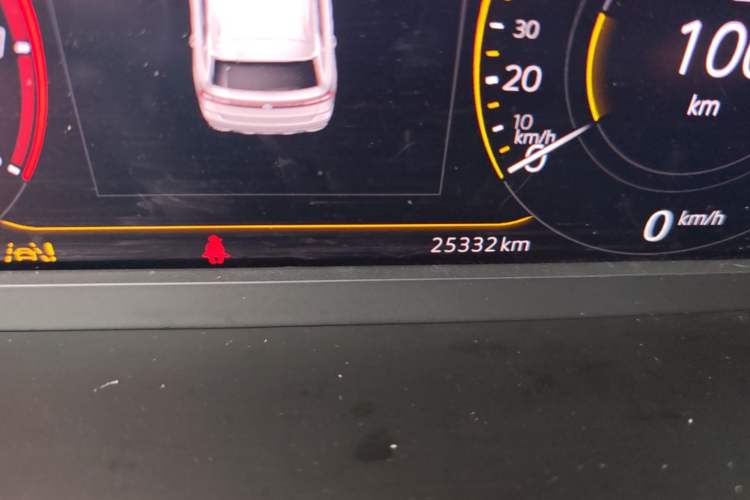 Used Volkswagen Tharu 2023 300TSI Two-Wheel-Drive Full Moon Edition Odometer Close Up