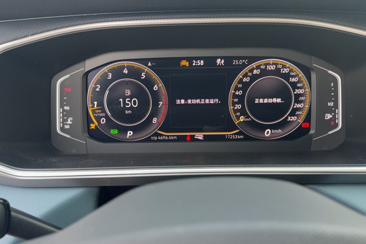 Used Volkswagen Tharu 2024 300TSI Two-Wheel-Drive Moon Luxury Edition Odometer Close Up