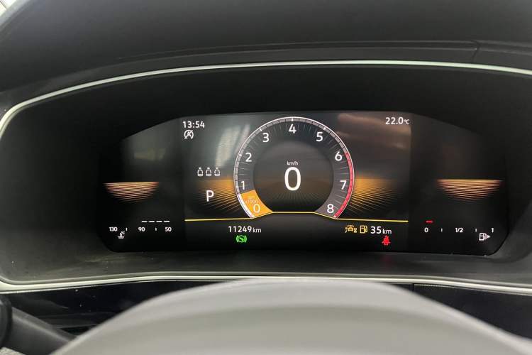 Used Volkswagen Tharu 2025 New Sharp 1.5L Ambitious Edition Odometer Close Up