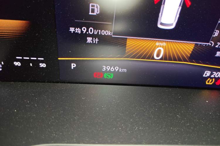 Used Volkswagen Tharu 2025 New Sharp 1.5L Sharp Edition Odometer Close Up