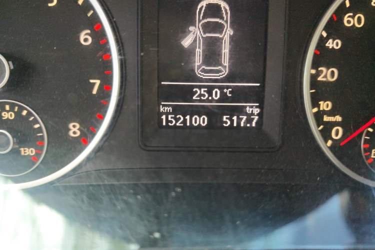 Used Volkswagen Tiguan 2011 2.0 TSI R-Line Odometer Close Up