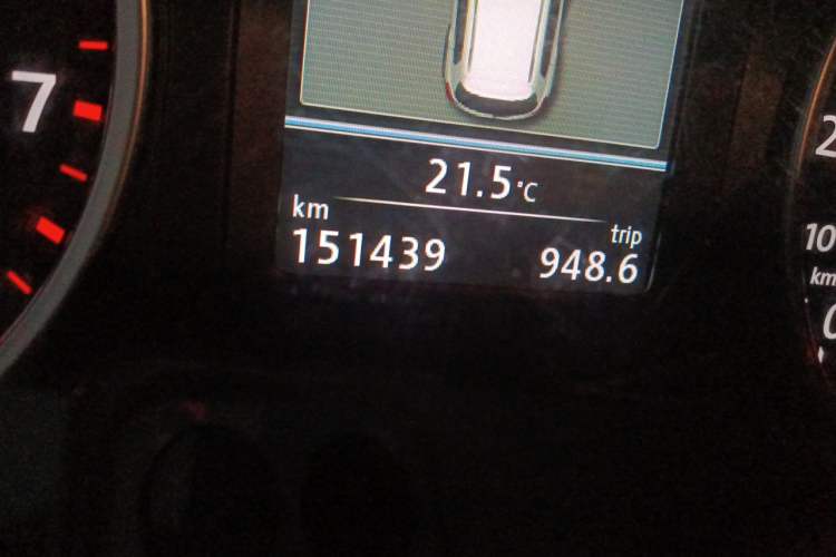 Used Volkswagen Tiguan 2012 2.0 TSI Comfort Edition Odometer Close Up