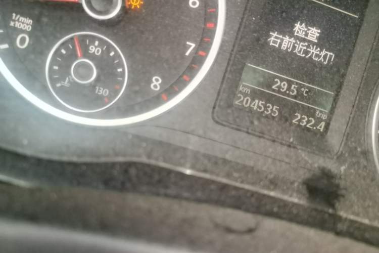 Used Volkswagen Tiguan 2012 1.8TSI Automatic Two-Wheel Drive Elite Edition Odometer Close Up