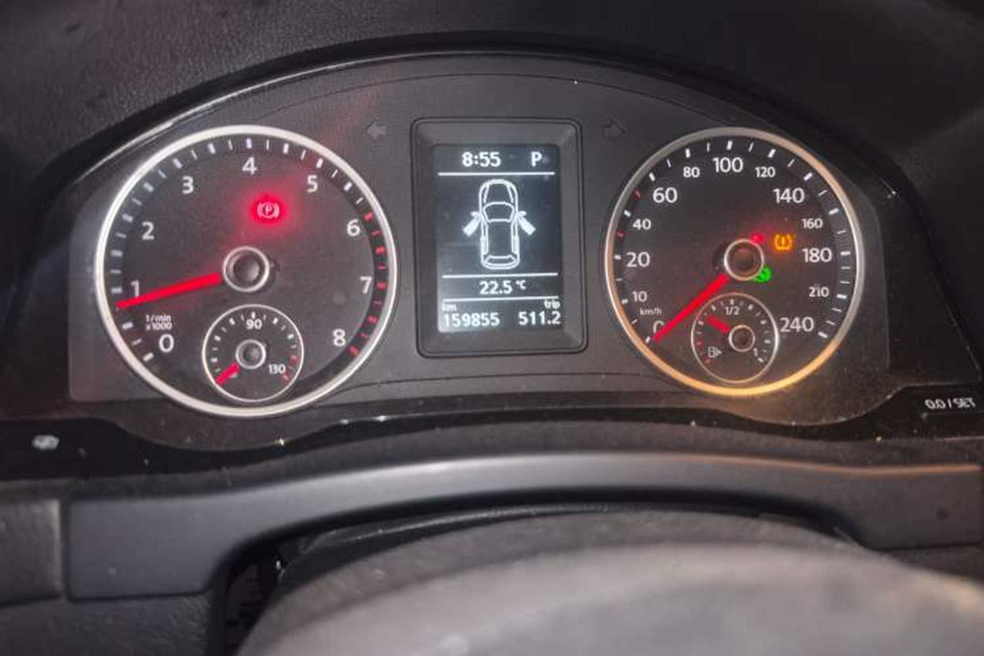 Used Volkswagen Tiguan 2012 1.8TSI Automatic Two-Wheel Drive Urban Edition Odometer Close Up