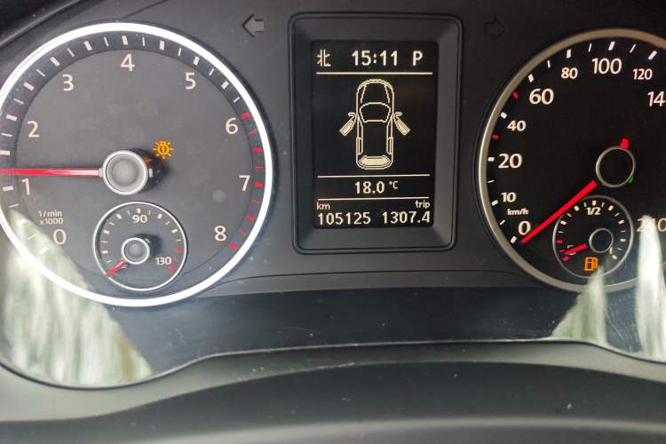 Used Volkswagen Tiguan 2012 1.8TSI Automatic All-Wheel Drive Elite Edition Odometer Close Up
