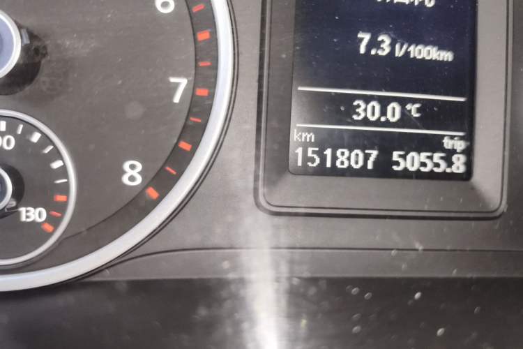 Used Volkswagen Tiguan 2015 1.8TSI Automatic Two-Wheel Drive Trend Edition Odometer Close Up