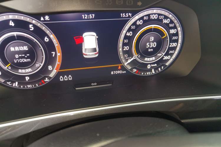 Used Volkswagen Tiguan 2018 330TSI All-Wheel-Drive Innovation Model Odometer Close Up
