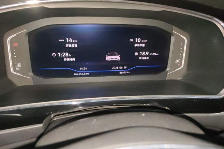 Used Volkswagen Tiguan L 2017 380TSI Automatic All-Wheel-Drive Flagship Edition Odometer Close Up