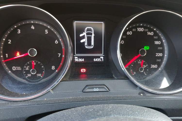 Used Volkswagen Tiguan L 2017 330TSI Automatic Two-Wheel Drive Luxury Edition Odometer Close Up