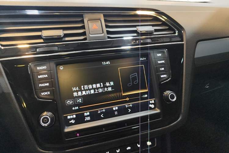 Used Volkswagen Tiguan L 2018 Revised Version 380TSI Automatic All-Wheel Drive Luxury Edition Audio And AC Panel