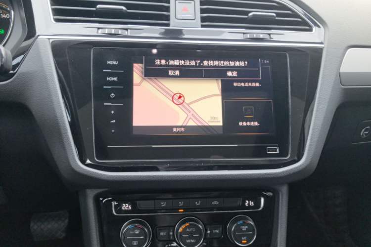 Used Volkswagen Tiguan L 2019 Updated Version 330TSI Automatic Two-Wheel Drive Panoramic Comfort Edition China VI Standard Audio And AC Panel
