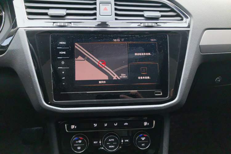 Used Volkswagen Tiguan L 2019 Updated Version 330TSI Automatic Two-Wheel Drive Panoramic Comfort Edition China VI Standard Audio And AC Panel