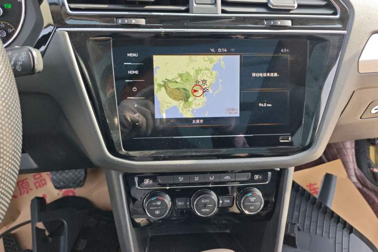 Used Volkswagen Tiguan L 2019 Revised Version 280TSI Automatic Two-Wheel Drive Panoramic Comfort Edition China VI Standard Audio And AC Panel